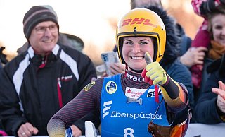 Aufholjagd gekrönt: Julia Taubitz wieder Gesamtweltcup-Siegerin - Marius Becker/dpa Aufholjagd gekrönt: Julia Taubitz wieder Gesamtweltcup-Siegerin - Marius Becker/dpa