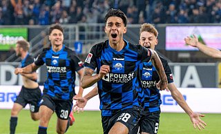 In der 90. Minute gelingt Paderborns Lucas Copado der Treffer zum 1:0-Sieg über den VfL Bochum. - David Inderlied/dpa In der 90. Minute gelingt Paderborns Lucas Copado der Treffer zum 1:0-Sieg über den VfL Bochum. - David Inderlied/dpa