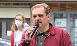 Ricardo Blaszczyk vom Bündnis für Demokratie und Toleranz. - Simone Flörke Ricardo Blaszczyk vom Bündnis für Demokratie und Toleranz. - Simone Flörke