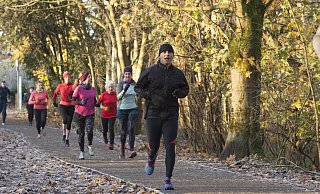Zum Laufen treffen sich Menschen gerne im Wald. In bestimmten Fällen müssen Kursanbieter dafür jedoch Gebühren zahlen. - picture alliance Zum Laufen treffen sich Menschen gerne im Wald. In bestimmten Fällen müssen Kursanbieter dafür jedoch Gebühren zahlen. - picture alliance