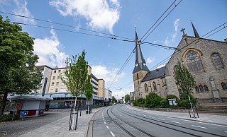 Die Hauptstraße ist wieder frei. Doch in den Geschäften herrscht Leerstand. Auch der Treppenplatz steht in der Kritik. Foto: Felix Brenneke - Felix Brenneke Die Hauptstraße ist wieder frei. Doch in den Geschäften herrscht Leerstand. Auch der Treppenplatz steht in der Kritik. Foto: Felix Brenneke - Felix Brenneke