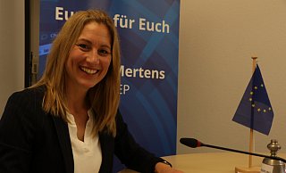 Verena Mertens bickt auf ihre ersten 100 Tage im Europäischen Parlament. - Holger Kosbab Verena Mertens bickt auf ihre ersten 100 Tage im Europäischen Parlament. - Holger Kosbab
