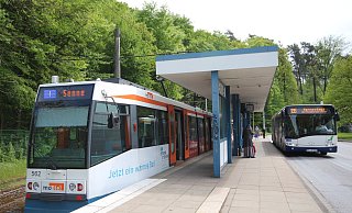 Bislang fährt die Stadtbahnlinie 1 nur bis zur Wendeschleife in Senne. Ob es zu einer Verlängerung nach Sennestadt wirklich kommt, ist fraglich. - Silke Kröger Bislang fährt die Stadtbahnlinie 1 nur bis zur Wendeschleife in Senne. Ob es zu einer Verlängerung nach Sennestadt wirklich kommt, ist fraglich. - Silke Kröger