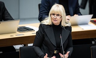 Berlins Innensenatorin Spranger bringt bei der Bewerbung um Olympische Spiele ein «charmantes Tandem» ins Spiel. - Hannes P Albert/dpa Berlins Innensenatorin Spranger bringt bei der Bewerbung um Olympische Spiele ein «charmantes Tandem» ins Spiel. - Hannes P Albert/dpa
