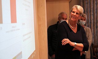 Schon früh am Wahlabend zeichnete sich nach den ersten Auszählungen ab, dass Susanne Rutenkröger gute Chancen haben würde. - Björn Kenter Schon früh am Wahlabend zeichnete sich nach den ersten Auszählungen ab, dass Susanne Rutenkröger gute Chancen haben würde. - Björn Kenter