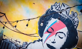 Ein Banksy-Werk in Dover zeigt die Queen. - Mike-Dennis Müller Ein Banksy-Werk in Dover zeigt die Queen. - Mike-Dennis Müller