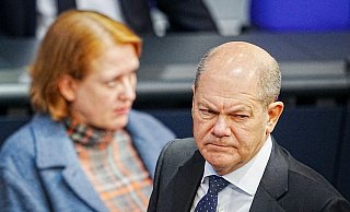 Bundeskanzler Olaf Scholz während der Generaldebatte der Haushaltswoche. - Kay Nietfeld/dpa Bundeskanzler Olaf Scholz während der Generaldebatte der Haushaltswoche. - Kay Nietfeld/dpa