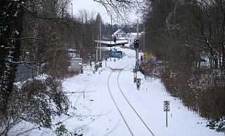Nicht nur wegen der Schneemassen wirkt die Südbahn nahezu idyllisch. Der Verkehr auf der Trasse hält sich in Grenzen. Das könnte sich ändern. - Thorsten Gödecker Nicht nur wegen der Schneemassen wirkt die Südbahn nahezu idyllisch. Der Verkehr auf der Trasse hält sich in Grenzen. Das könnte sich ändern. - Thorsten Gödecker