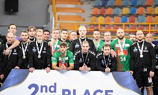 Die Enttäuschung über den verpassten vierten Titel ist den SCM-Spielern ins Gesicht geschrieben - Khaled Elfiqi/dpa Die Enttäuschung über den verpassten vierten Titel ist den SCM-Spielern ins Gesicht geschrieben - Khaled Elfiqi/dpa