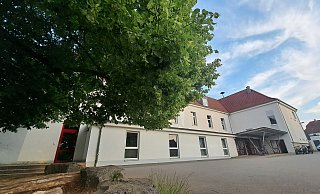 Für grüne Idylle auf dem Schulhof: Vinsebecks Schule an den Linden soll die markante hochgewachsene Linde behalten - durchaus knapp wird der Neubau nun an ihr vorbei geplant. - Madita Schellenberg Für grüne Idylle auf dem Schulhof: Vinsebecks Schule an den Linden soll die markante hochgewachsene Linde behalten - durchaus knapp wird der Neubau nun an ihr vorbei geplant. - Madita Schellenberg