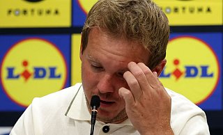 Bundestrainer Julian Nagelsmann nach dem verlorenen Spiel der deutschen Nationalmannschaft gegen die Slowakei. - Christian Charisius/dpa Bundestrainer Julian Nagelsmann nach dem verlorenen Spiel der deutschen Nationalmannschaft gegen die Slowakei. - Christian Charisius/dpa