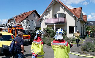 Das Feuer war in der Erdgeschosswohnung dieses Mehrfamilienhauses ausgebrochen. - Ralph Meyer Das Feuer war in der Erdgeschosswohnung dieses Mehrfamilienhauses ausgebrochen. - Ralph Meyer