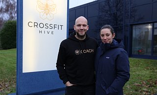 Andreas Kröger und Kira Thurau vor der Crossfit-Box "Hive". - Lena Kley Andreas Kröger und Kira Thurau vor der Crossfit-Box "Hive". - Lena Kley