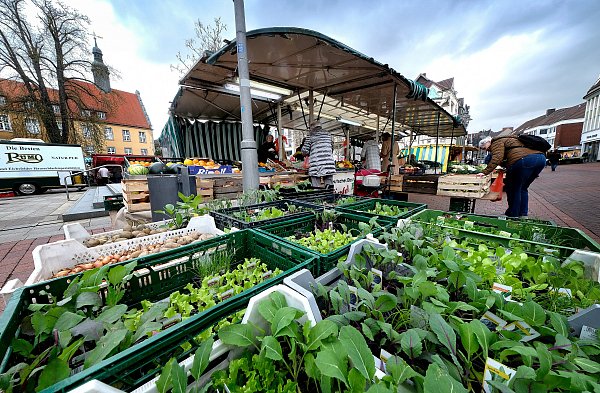 Der City-Markt auf dem Berliner Platz lockt schon seit längerem Besucher in die Gütersloher Innenstadt. - © Andreas Frücht
