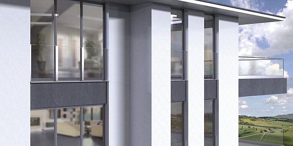 Maßgeschneiderte französische Balkone aus Glas mit Edelstahl in modernem Design. - © Menke Glas GmbH